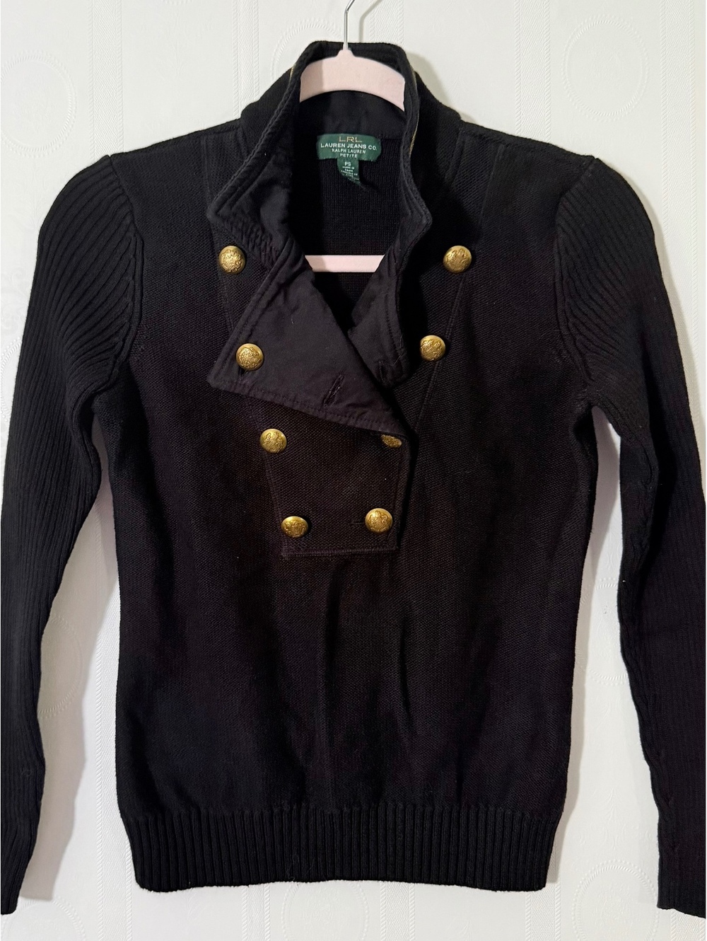 Ralph Lauren Military Button Sweater